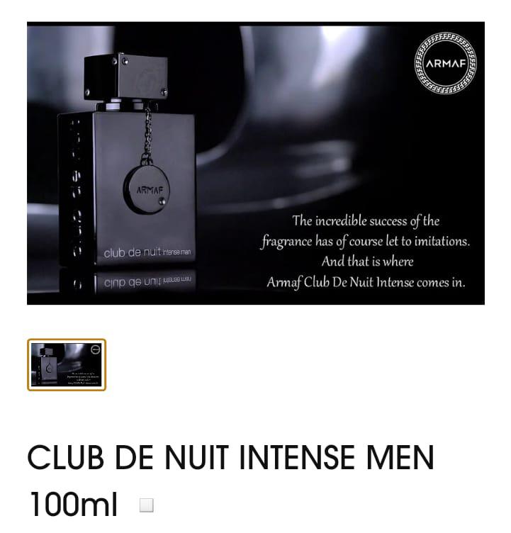 CLUB DE NUIT INTENSE MEN – Armaf (100ml Eau de Parfum)